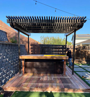 Cedar Decking in Arleta