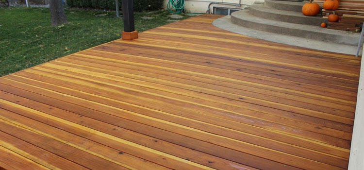 Smooth Redwood Decking in Arleta, CA